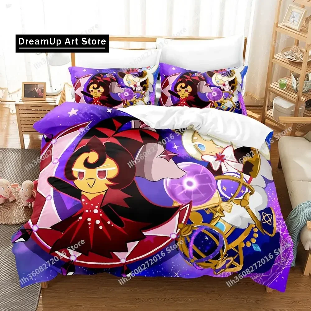 Фото Комплект постельного белья с 3D-печатью Cookie Run OvenBreak Single Twin Full Queen King Size, комплект постельного белья для взрослых и детей, комплекты пододеяльников для спальни №3