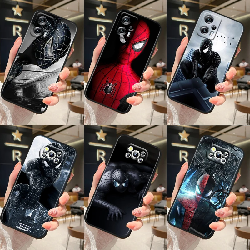 

avengers spiderman cool For Xiaomi Poco M5 M4 X4 X3 F3 GT NFC M3 C3 M2 F2 F1 X2 Pro Silicone Black Soft Phone Case Fundas