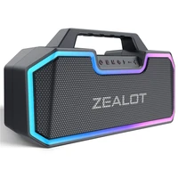 zealot s57 bang speaker 60w loud bluetooth speaker with stereo soundhigh power sound box ipx5 waterproof for party outdoor