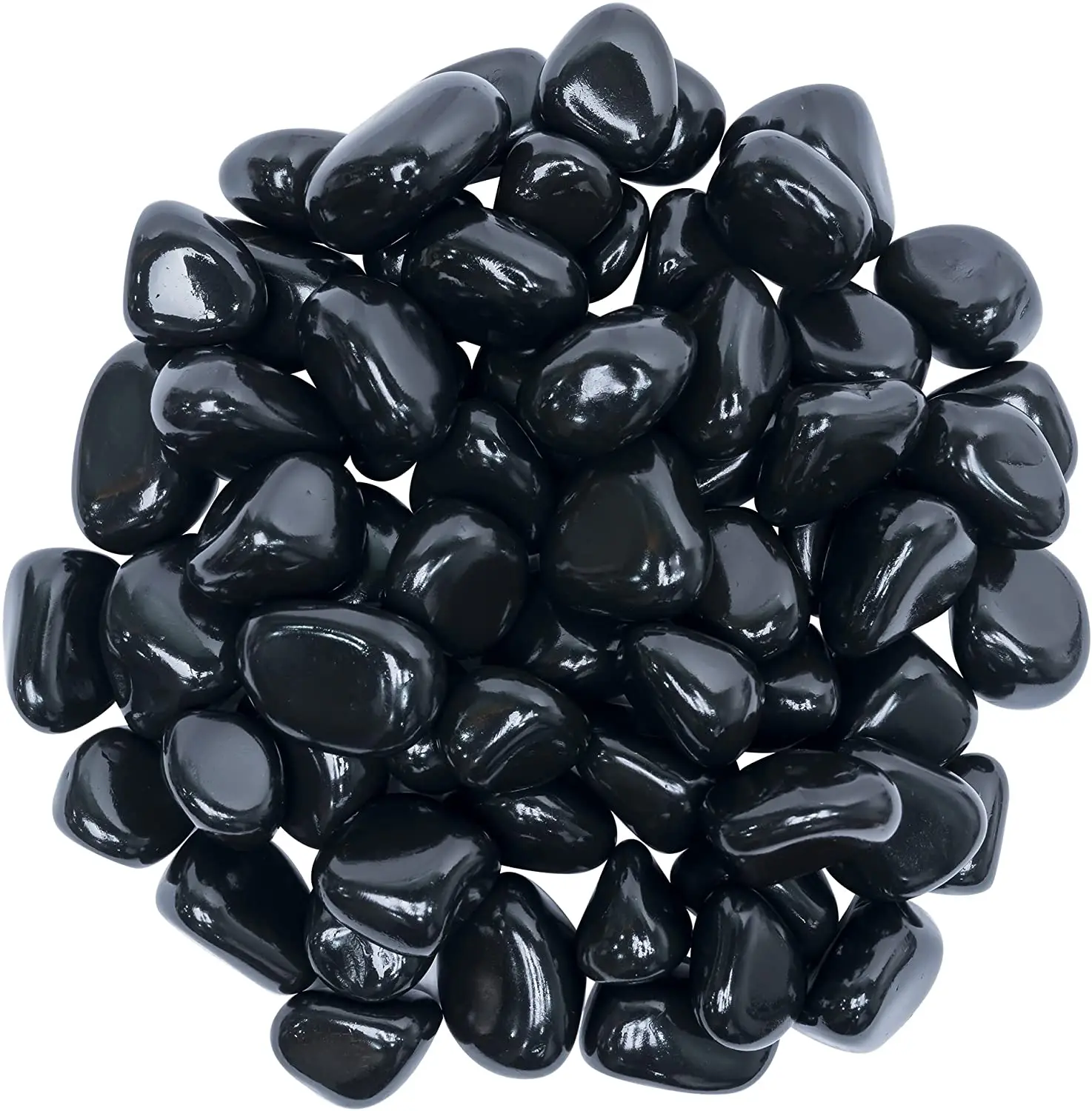 

20pcs Black Obsidian Tumble Stones Set Pocket Crystal Healing Gemstones Collection Palm Stone Lucky Charm Gift Craft Home Decor