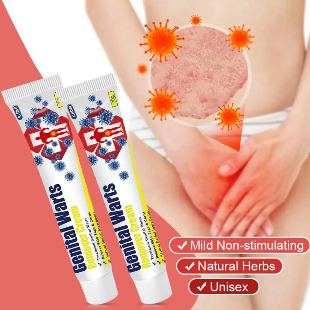 

Genital Wart Herpes Remover Ointment Skin Tags Mole Papillomas Remover Condyloma Cream Wart Treatment & Acuminatum B7C6