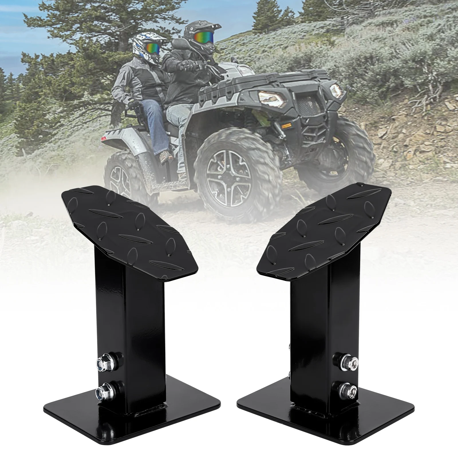 

for Polaris ATV Rear Passenger footrests footpegs for Polaris Sportsman 500 570 brp for Can am Outlander Renegade 800 110cc