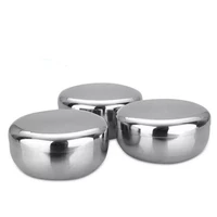 stainless steel bowl korean big cooked rice bowl with cover 10cm 12cm kimchee thickening baby children bowl kitchen tableware