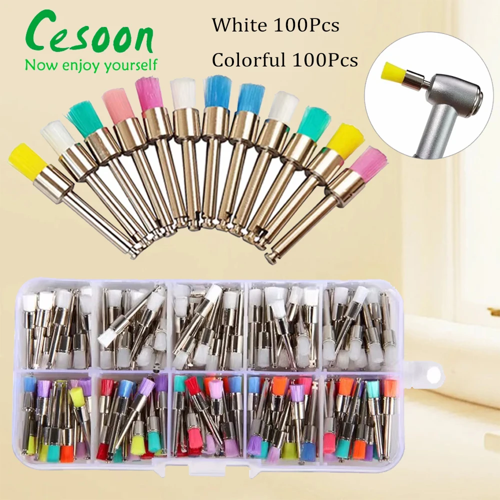 200 шт. нейлоновые кисти для полировки зубов 2 35 мм