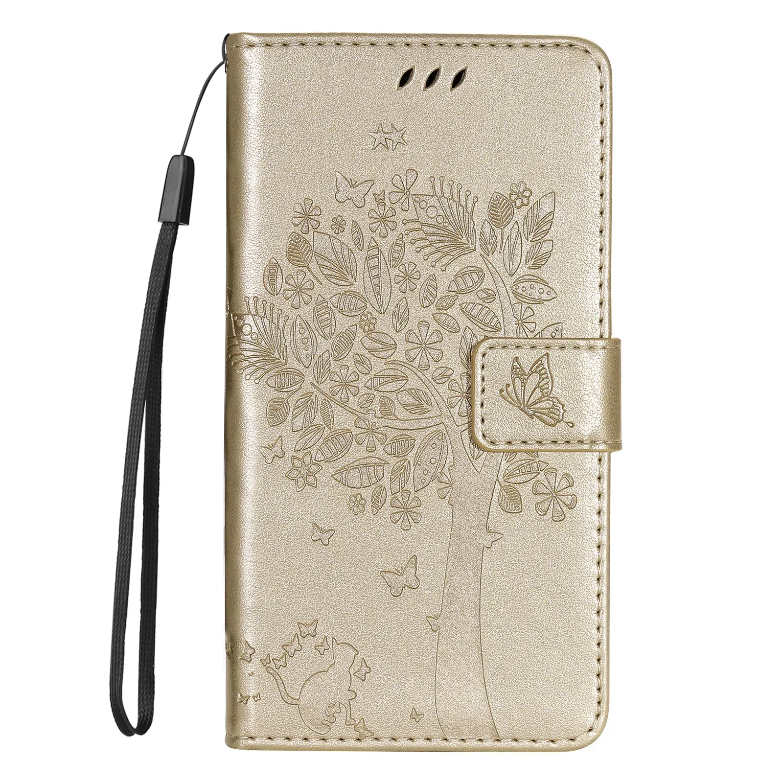 Phone Case for VIVO V21E Y72 V21 Y1S Y90 Y91C V11i Y97 Y15 Y17 Y93 Y91 Y95 Synjolly Flip Card Wallet Tree Stand Cover