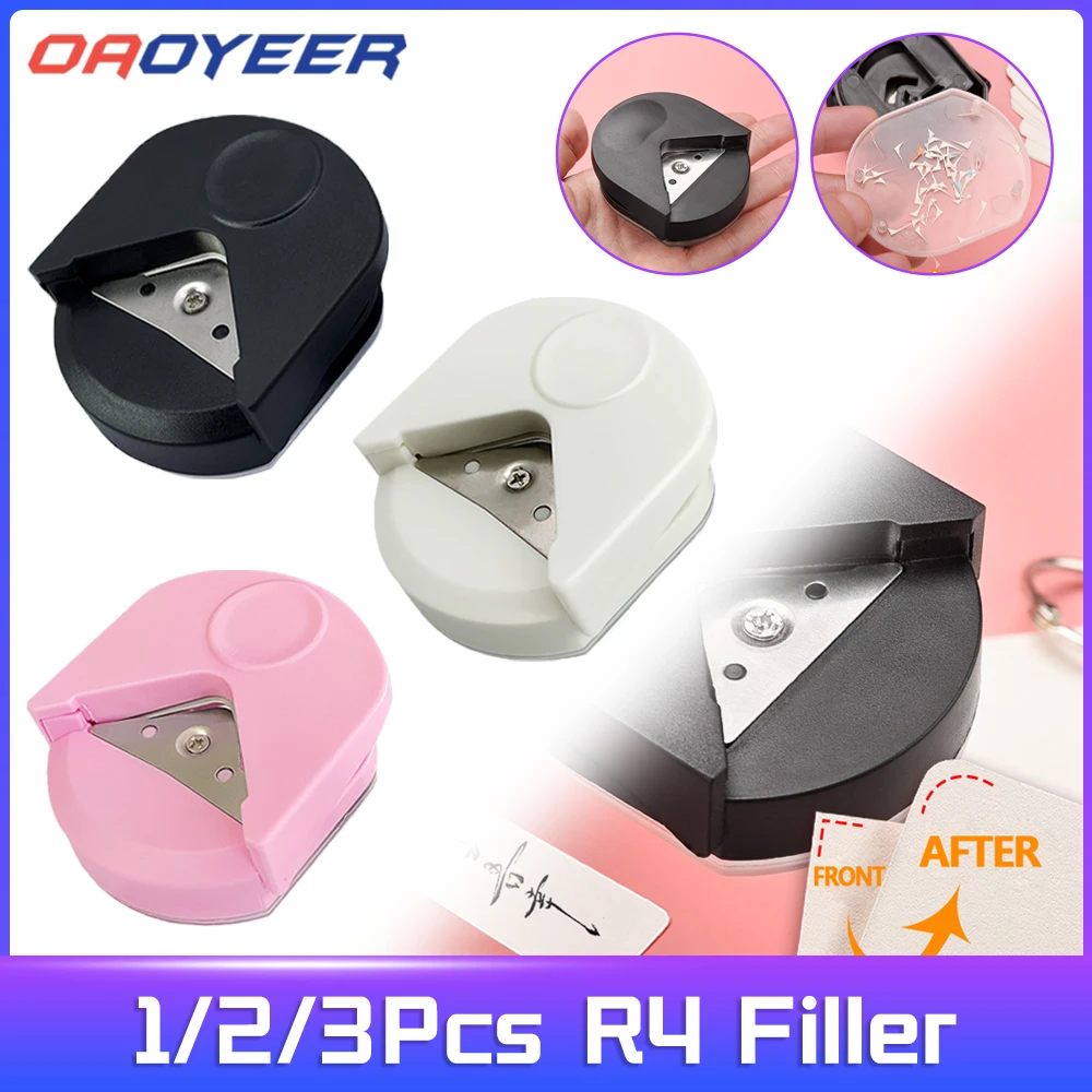 1/2/3Pcs Corner Rounder R4 Corner Punch Portable Paper Trimmer Cutter For Cards Photo Cutting DIY Craft Scrapbooking Tools