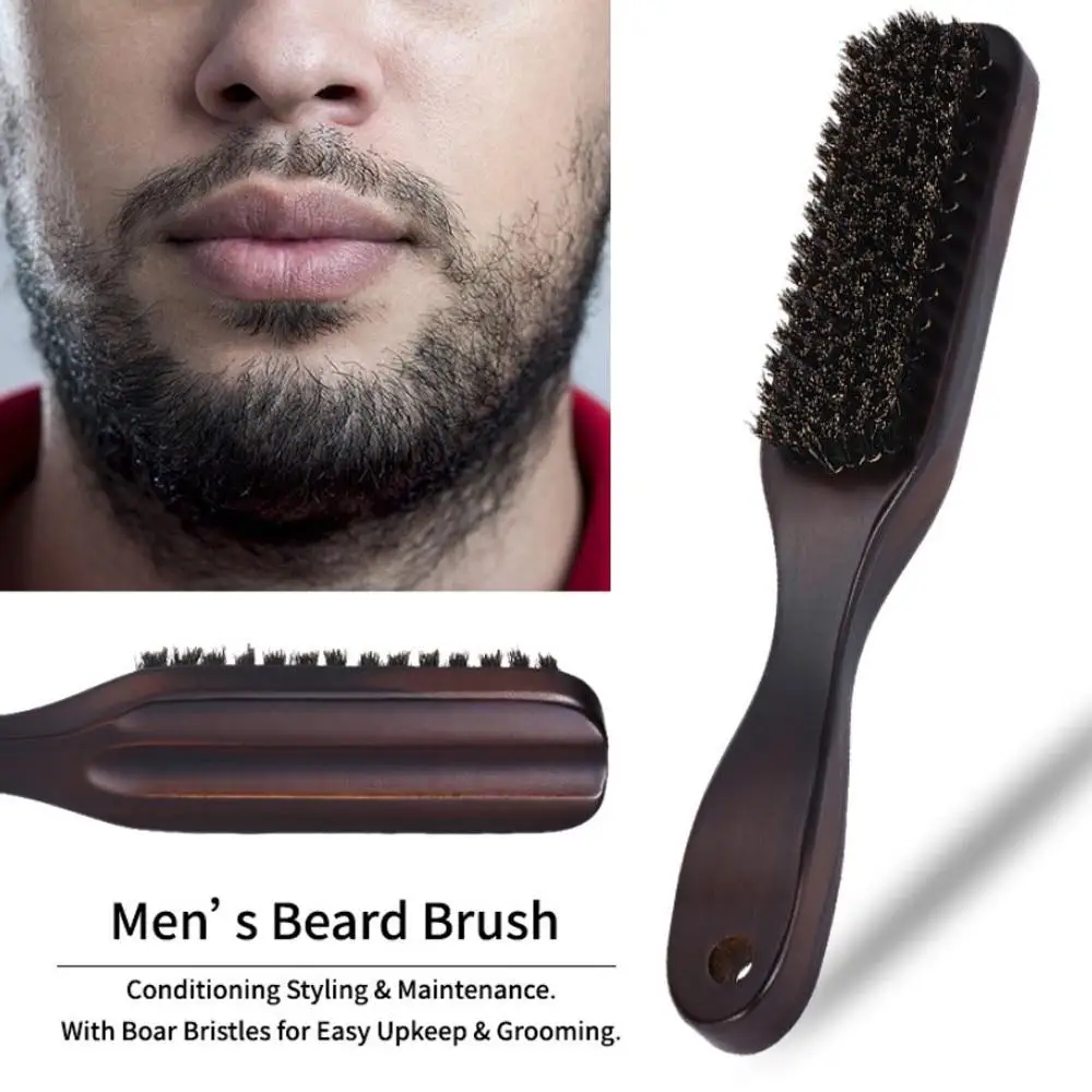 

CestoMen 100% Soild Wood Boar Bristle Beard Shaving Brush Set Beard Care Styling Massage Brush Comb Men's Grooming Tools Kit