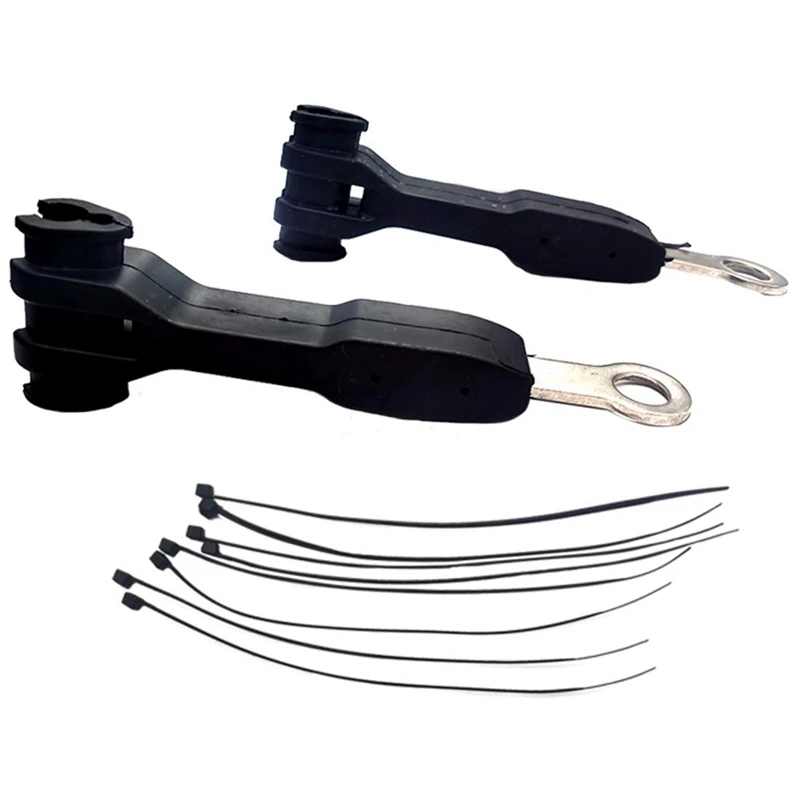 

1101255 Front Brake Line Anchor Brake Hose Bracket Separator Parts Kit For Jeep Wrangler JK JL 2007-2023 2 4 Doors (Black)