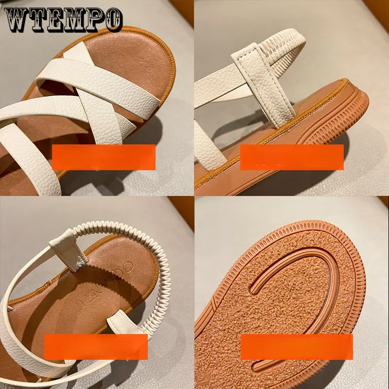 Women Sandals Classics Ankle Strap Summer Sandals Flat Shoes for Women Soft Sole Flats Sandalias Mujer Casual Summer Footwear