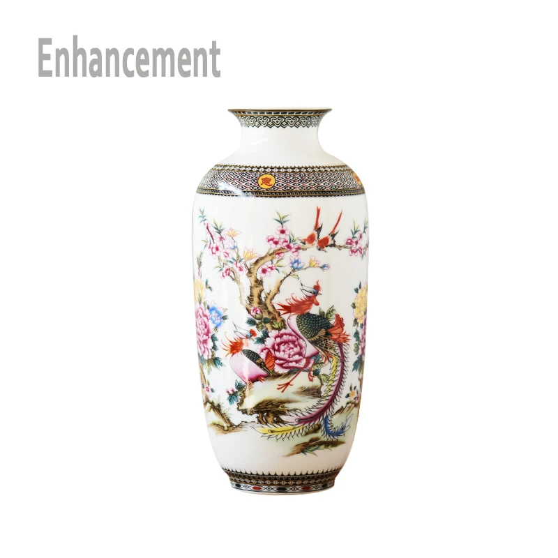 

New Chinese Style Classical Porcelain Flower Vase Home Decoration Jingdezhen High Quality Handmade High White Clay Ceramic Vases