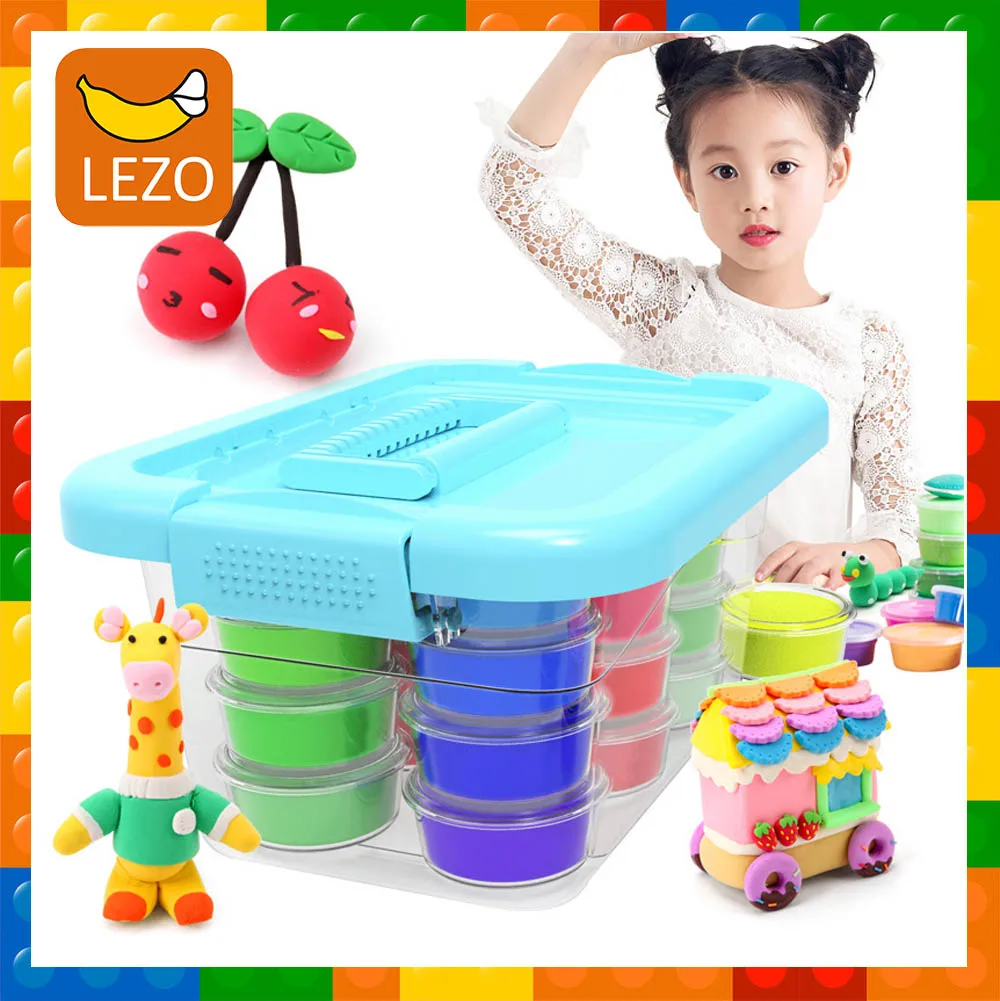 

12/24/36 Colors Butter Slime Clay DIY Fluffy Floam Slime Soft Supplies Antistress Education Craft Magic Sand Plasticine Toy Kit