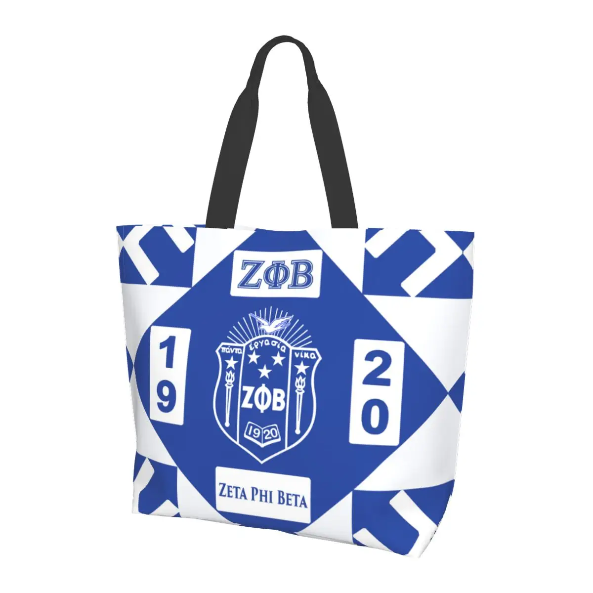 

Zeta Phi Beta Fashion Shopping Bag Shoulder Bag Large Capacity Handbag