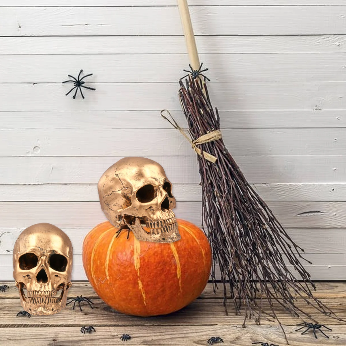 

Model Resin Skeletons Haunted House Props Desktop Ornament Party Supplies Decor