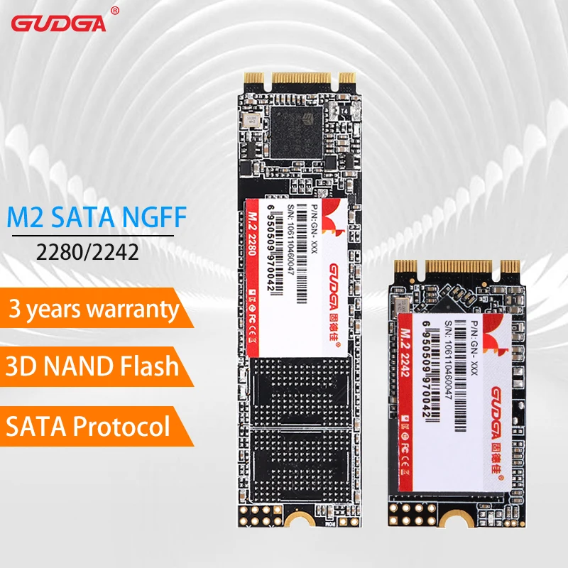 GUDGA m2 ssd M.2 NGFF SATA SSD ТБ 256 ГБ 512 sata Внутренний жесткий диск твердотельный накопитель