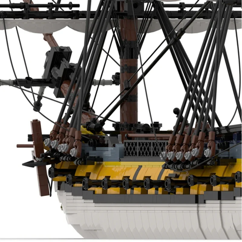 Конструктор Moc военная модель испанский фрегат технология Hermonia модульные блоки