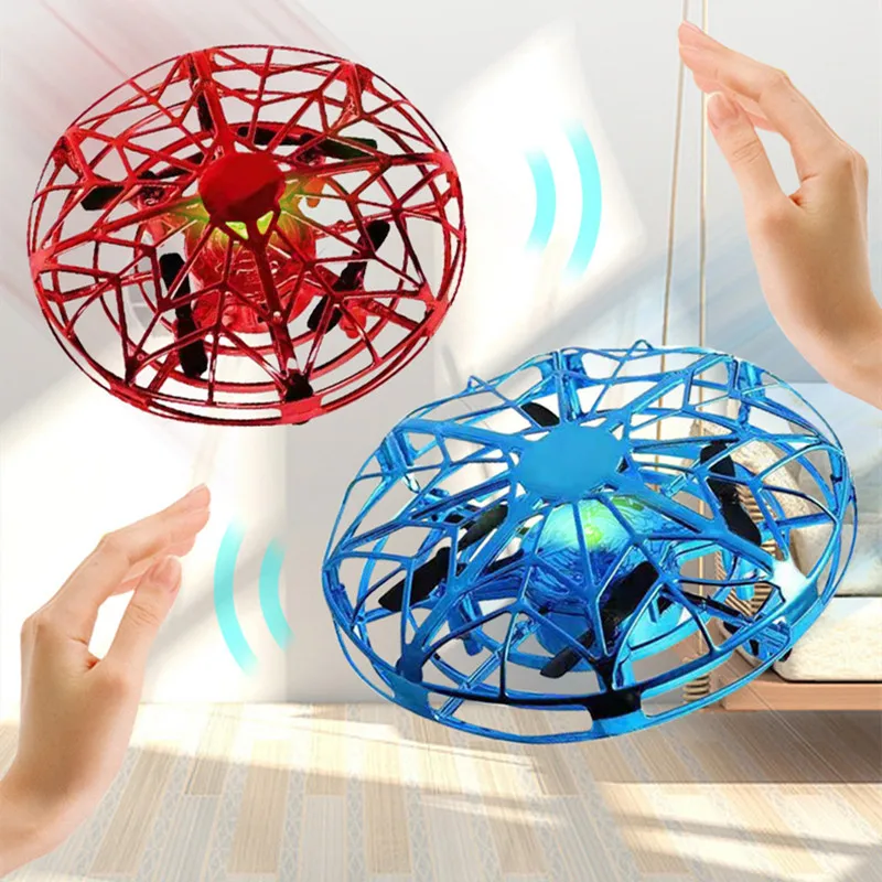 

Electric Helicopter UFO Mini Toy Aircraft Sensing Magic Flying Kids Drone Induction Anti-collision Hand Gift Ball Colorful