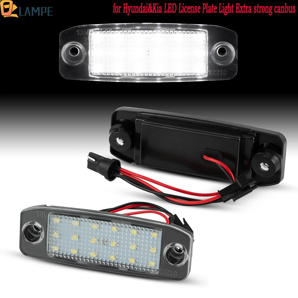 

2 шт., супербелый цвет, фотографический номерной знак для Hyundai Tuscon 2005-2009, Kia Sportage первого поколения 2011-2016, 3rd gener