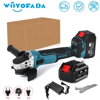 m14 125mm cordless angle grinder 18v lithium ion battery machine cutting electric angle grinder power tool by woyofada
