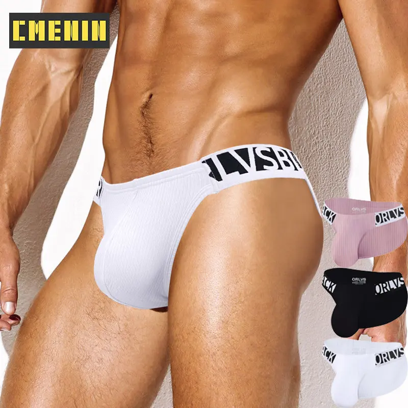 

Мужские трусы брифы из хлопка, темно-синие быстросохнущие трусы, бандаж, джоки, сексуальное нижнее белье для мужчин, гей-трусы,