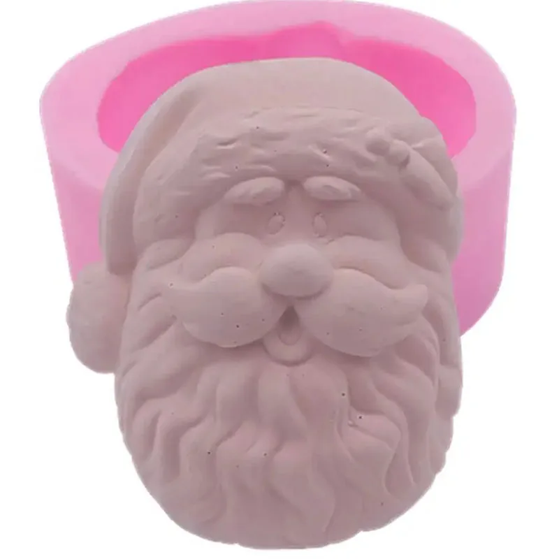 

Santa Claus Silicone Soap Molds Craft Art Christmas Silicone Soap Mold Craft Molds 3D DIY Handmade Soap Molds