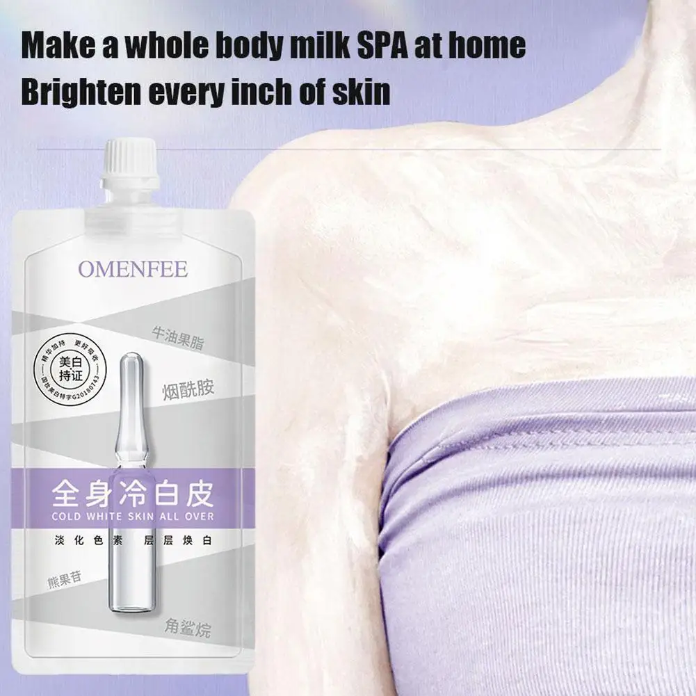 

200g Cold White Full Body Whitening Cream Rapid Whitening Moisturizing Body Lotion For Dark Skin Body Parts 2023 S6U9