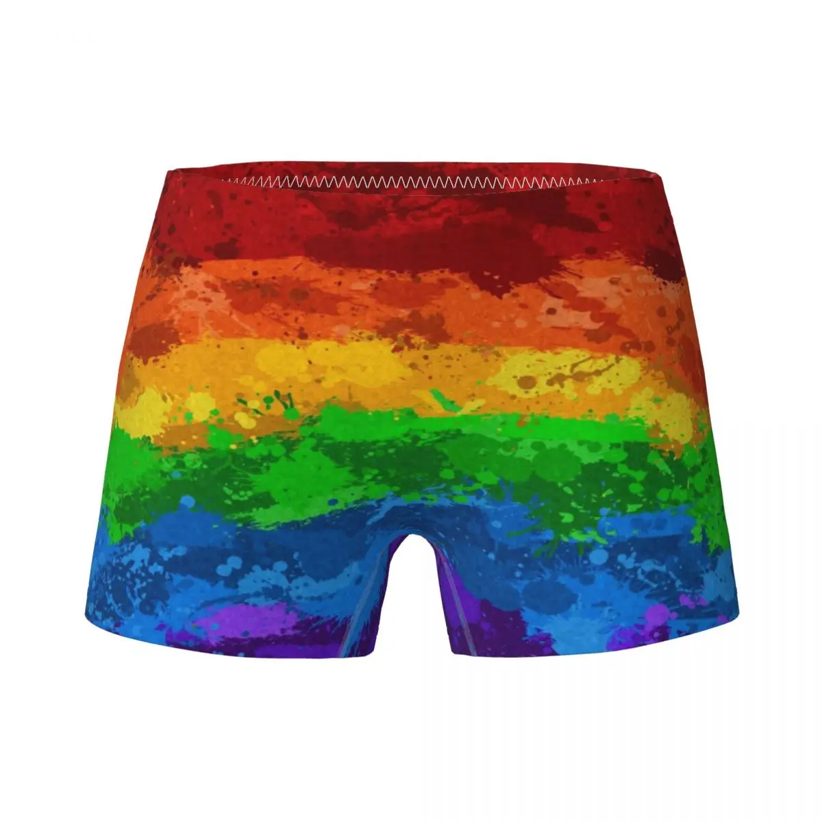 

Young Girl Rainbow Paint Splatter Flag Lgbt Boxers Child Cotton Underwear Teenage Underpants Soft Shorts 4-15Y