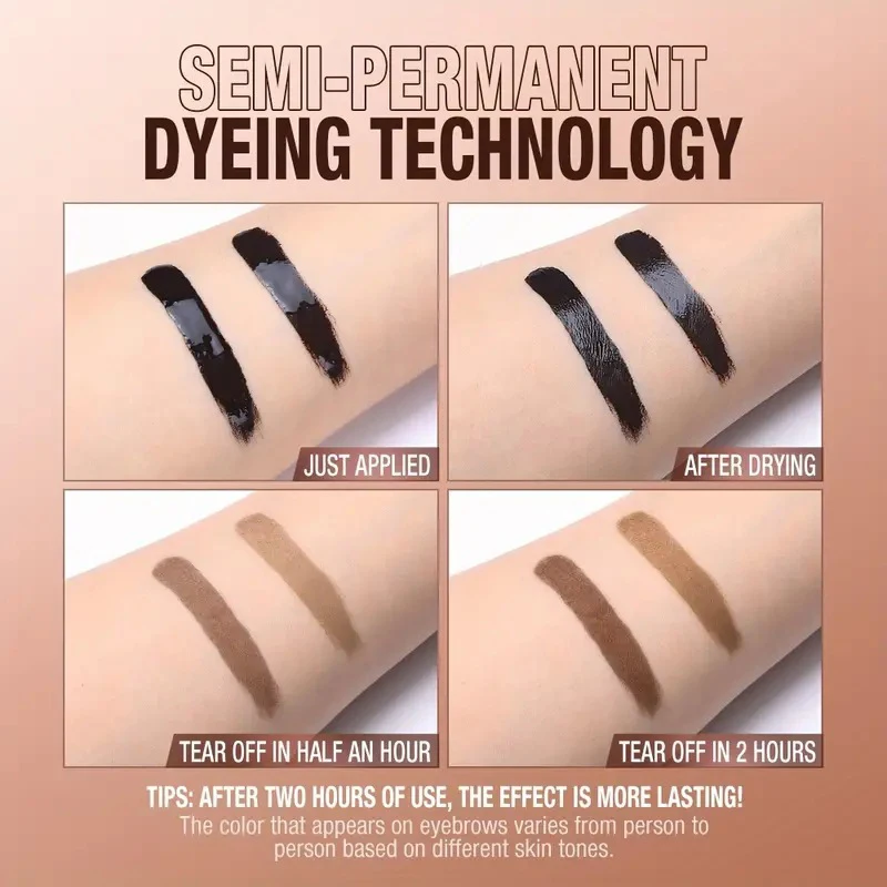 Новый отрывной гель для бровей полуперманентный водостойкий долговечный