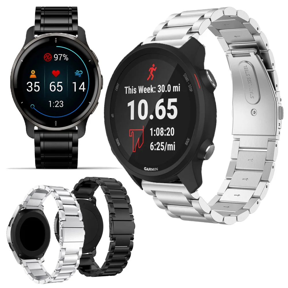 

Titanium Strap for Garmin Forerunner 745 245 645 158 Venu 2 Plus SQ Smart Watch Bracelet Quick Release Sport Correa Accessories