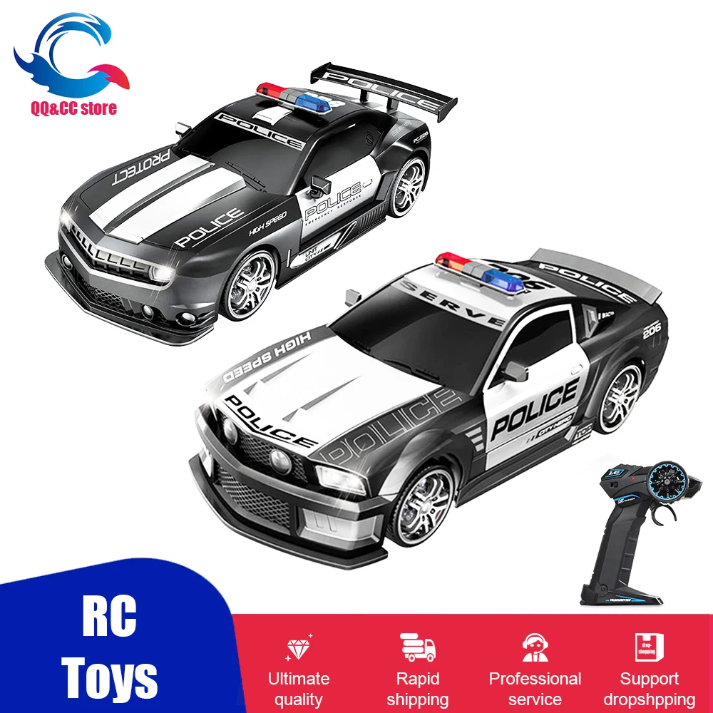 

1:20 RC Police Car 4CH Remote Speed Drift Cars Chasing Racing Vehicle Radio Control machine Need for Speed Cars Toys for Boys