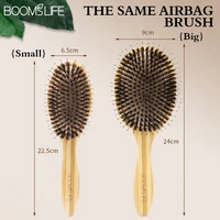 boar bristle hair brush denman brush bamboo hairbrush women massage scalp wooden combs for hair beauty barber comb hair tools