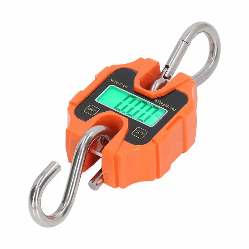 

Цифровые подвесные весы, рыболовные Весы 0,2 кг ‑ 250 кг, переключаемые блоки, корпус из алюминиевого сплава, точный для охоты, для фермы