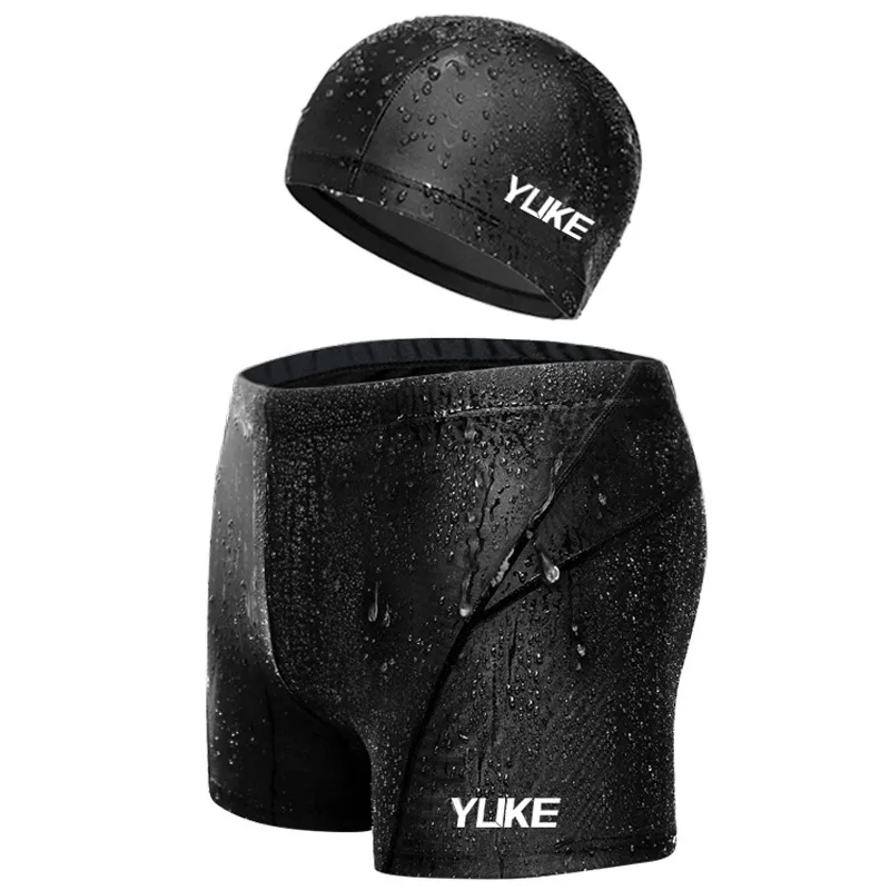 Men Myopia Swimming Shorts Waterproof Competition Swim Equipment Goggles Cap Case Trunks Briefs Swimwear 2023 Mens Swimsuits