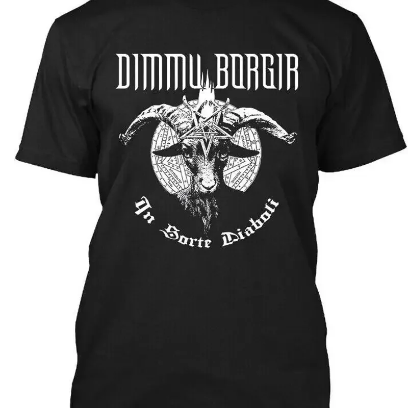 Фото Новая популярная классическая норвежская футболка Dimmu Borgir In Sorte Diaboli, размер S 4XL №1