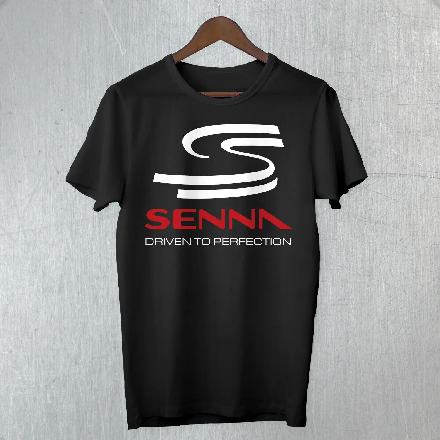 

T-Shirt AYRTON SENNA F1 Brazil DRIVEN TO PERFECTION Legend Driver Pilota F1 Moda