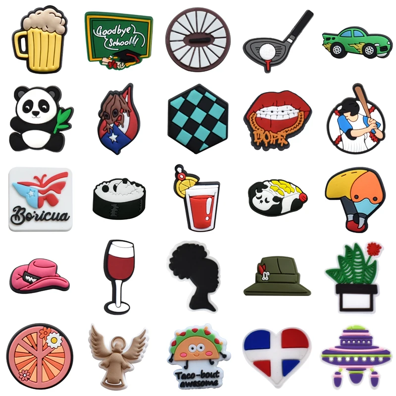 

Men Para Pins Women Charm Gifts Packs Shoe Charms Decorations for Crocs Set Jeans Kids Girl Wholesale Bulk Boy Shoes Accessories