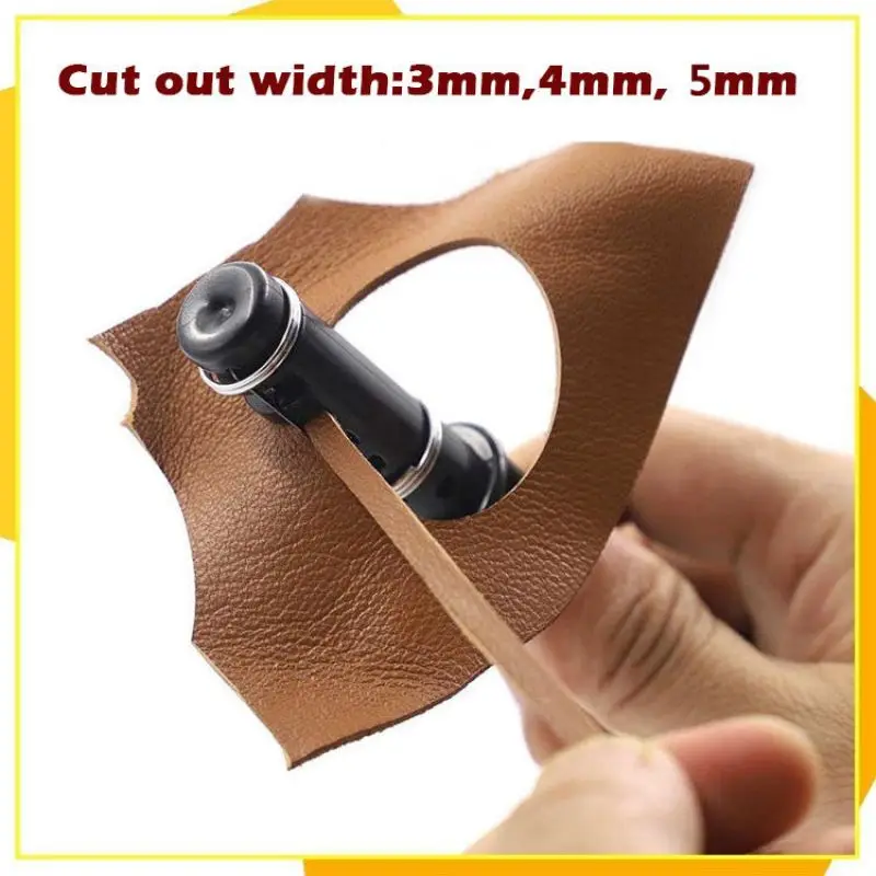 

Leather Strip Cutter Tool For Leather Strap Cutter Handmade Leathercraft Knife with 3 Blades DIY Leather Cutting Tool