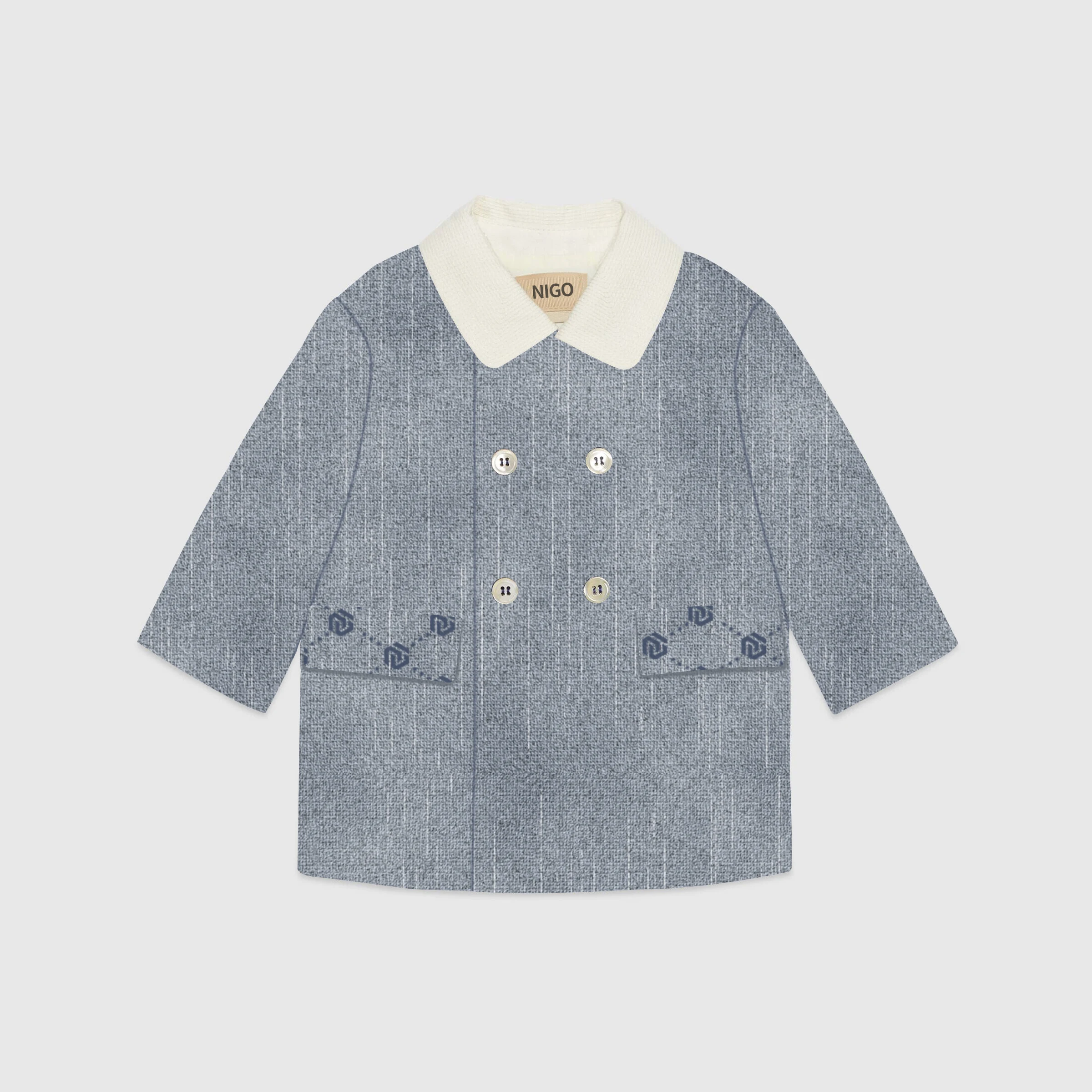 

Детское жаккардовое повседневное хлопковое пальто NIGO # nigo32234