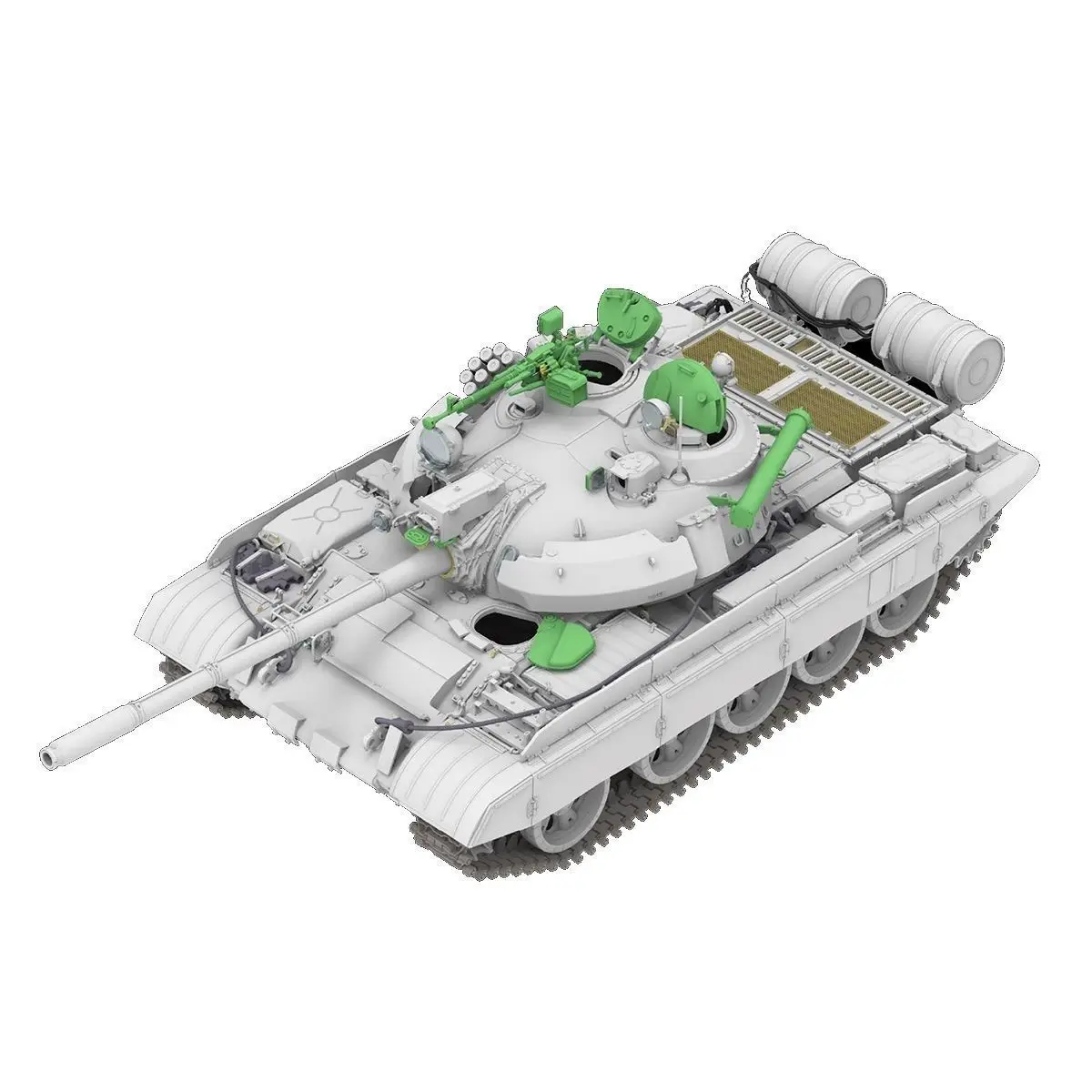 Фото Новая модель Ryefield, сборный танк 1/35 T-55AM-1, сборная модель основного боевого танка RM5147, неокрашенный орнамент, изготовленная на заказ игрушка в подарок №5