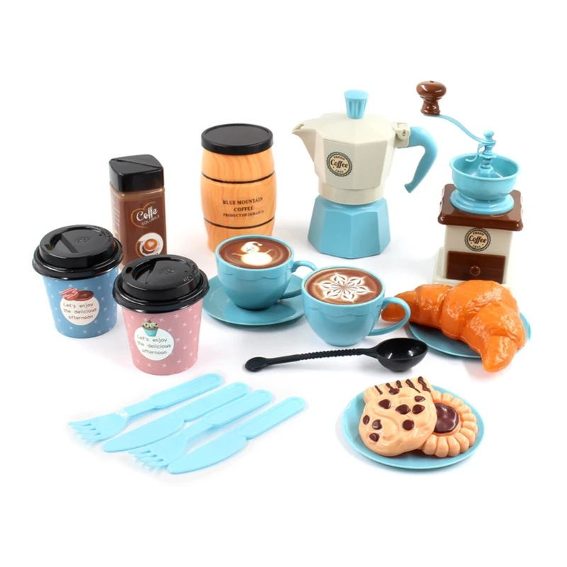 

Toy Model Coffee Maker Moka Express Simulation Pot for Pretend Play Role Play Game Girls Teenager Party Activity Playset