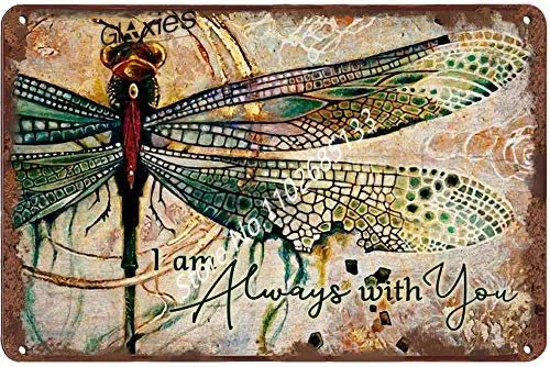 

Dragonfly Retro What If I Fall Oh But My Darling What If You Fly Vintage Art Sign for Home Office Room Coffee Bar Wall Decor