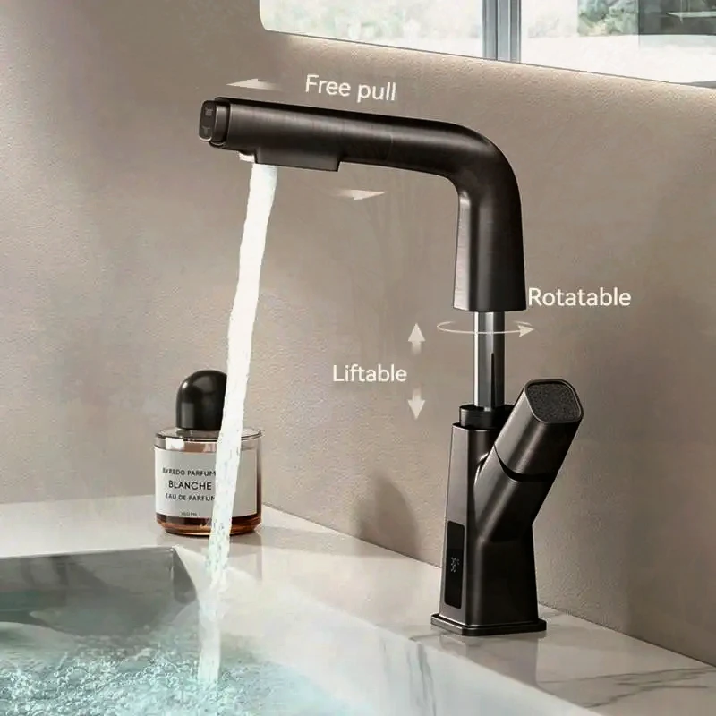 Смеситель для раковины с ЖК-дисплеем