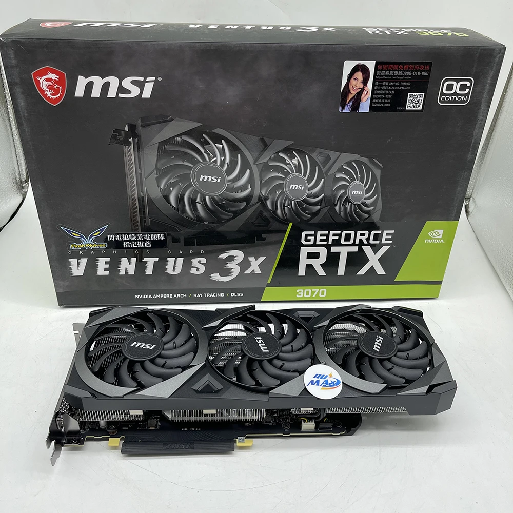 

Видеокарта Rumax MSI 3X 3070, 8 ГБ, GDDR6, 14 Гб/с