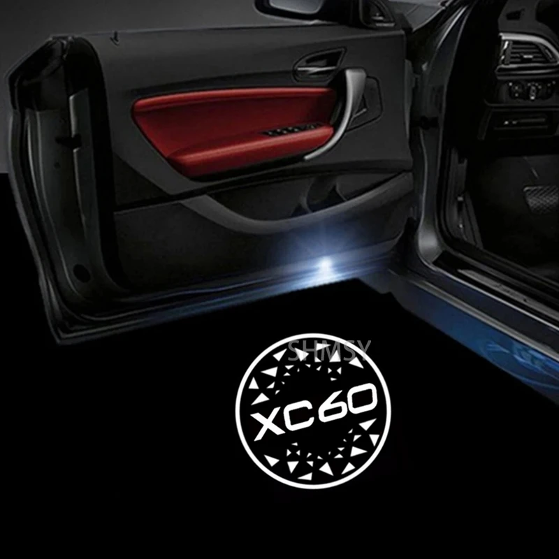 

2 шт., автомобильные сигнальные лампы, проектор двери, привидение, тень, подсветка для Volvo XC60 2023 2022 2021 2020 2019 2018 2017 2016-2009
