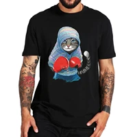boxing cat t shirt funny animal graphic design casual novelty t shirt 100 cotton short sleeved unisex tee tops camiseta gift