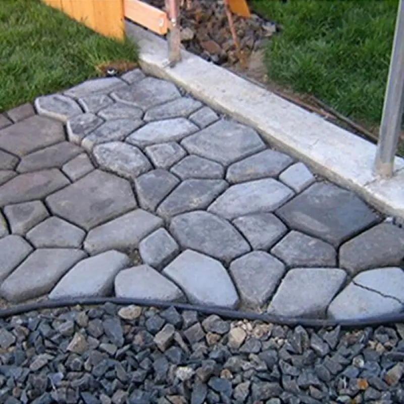 1pcs DIY Path Maker Mold Reusable Concrete Cement Stone Design Paver Walk Mould Garden Buildings Paving Molds |