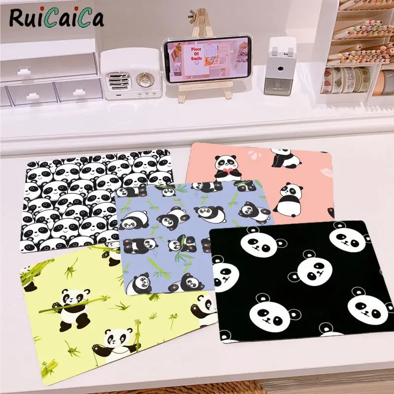

RuiCaiCa New Design Cute Cartoon Panda Keyboard Gaming MousePads Top Selling Wholesale Gaming Pad mouse