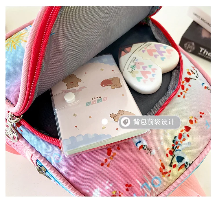 Disney Frozen Kindergarten Bag For Girls Elsa Anna Student Shoulder Orthopedic Backpack Age 3-8 Kids Christmas Gifts Mochilas