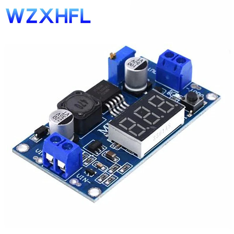 DC-источник питания XL6009 регулятор напряжения 4 5-32V a 5-52V с вольтметром светодиодный