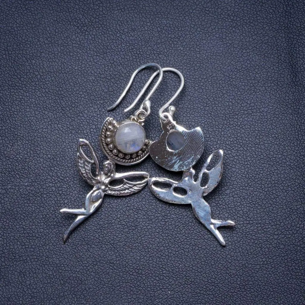 StarGems ® Уникальные серьги ручной работы из стерлингового серебра 925 пробы с