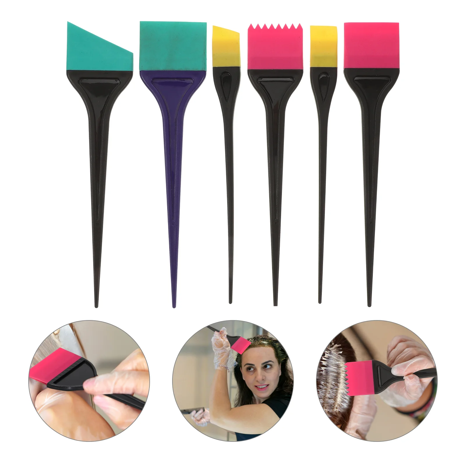 

Hair Brush Dye Applicator Coloring Dyeing Color Tint Bleach Set Balayage Professional Tools Tinting Bowl Dying Home Kit